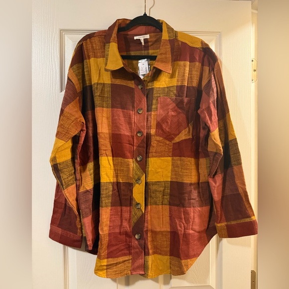 Maurices Tops - Maurices Multicolor Plaid Shirt